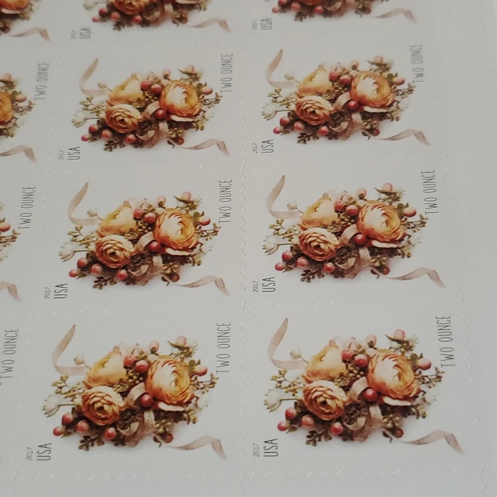 100 Celebration Corsage 2017 Forever 2 Ounce Postage Stamps USPS Wedding Invites
